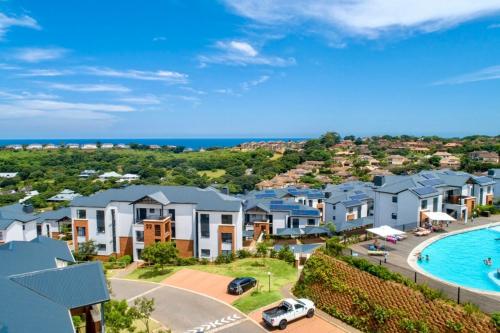 an aerial view of a residential estate with a pool at 1255 at Ballito Hills Lifestyle Estate in Ballito