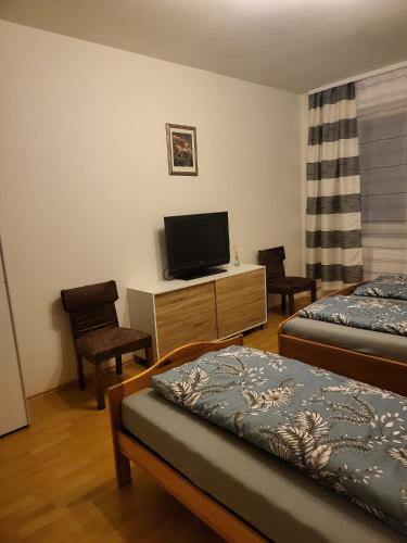 Postel nebo postele na pokoji v ubytování Anna