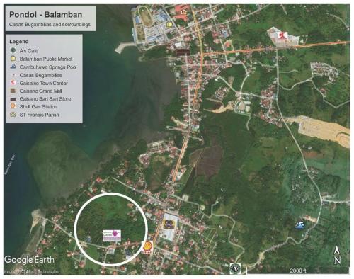 a map of the city of bahrain at Casa Bugambilia Downstairs Unit in Balamban
