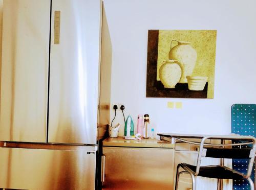 Køkken eller tekøkken på Luxury King-size Rm