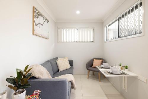 Χώρος καθιστικού στο Smart Suites Self Check-in Apartments - N Freney