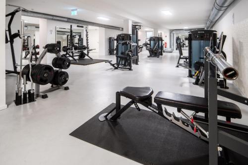 Fitness centrum a/nebo fitness zařízení v ubytování Kleinhuis Hotel Mellingburger Schleuse