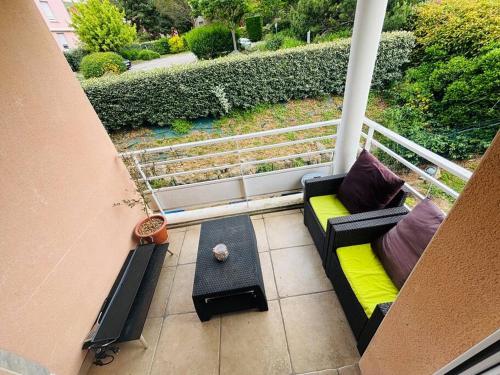 Een zitgedeelte bij Appartement