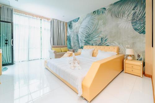 Ένα ή περισσότερα κρεβάτια σε δωμάτιο στο Rich Pool Villa Phang Nga