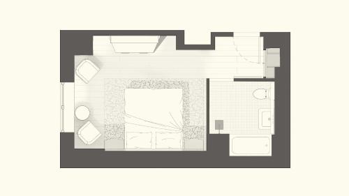 a proposed floor plan of a house at The Manner, The Unbound Collection by Hyatt in New York