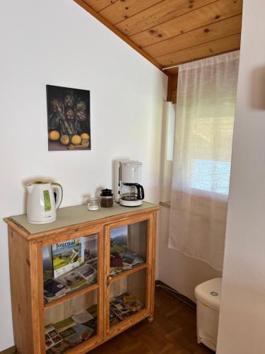 Kuchyň nebo kuchyňský kout v ubytování Voldersberghof