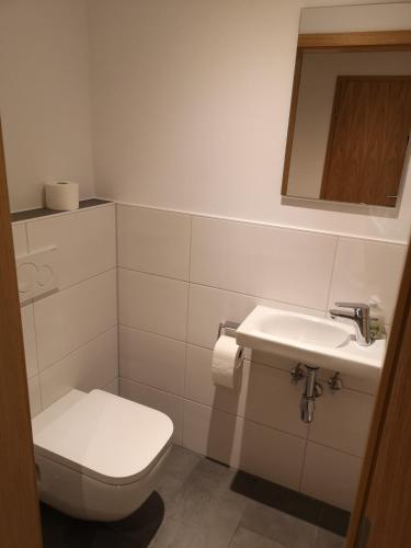 KemptenCityHostPlus-Unterkunft Charme im Denkmalにあるバスルーム