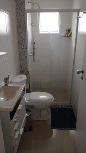 Koupelna v ubytování Apartamento diferenciado centro Itapema