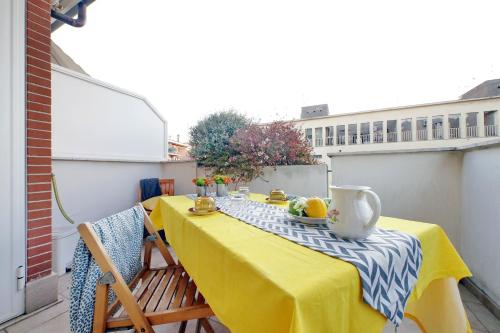 Balkón nebo terasa v ubytování Silvias flat