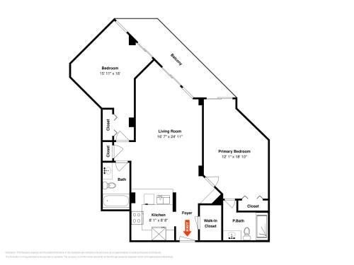 a floor plan of a house at Poolside Paradise in North Topsail Beach