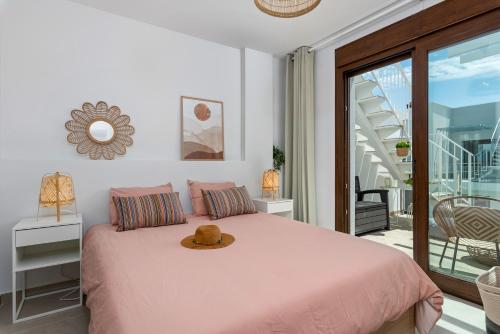 Ένα ή περισσότερα κρεβάτια σε δωμάτιο στο Casa Amorosa