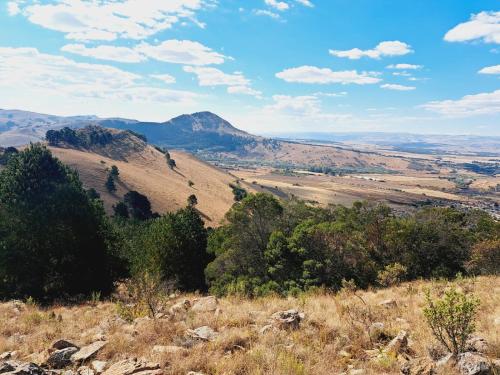 a view from the top of a hill at Schaefers' Halt in Dullstroom