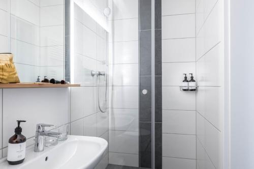 Ένα μπάνιο στο BodenseeApartment Nest