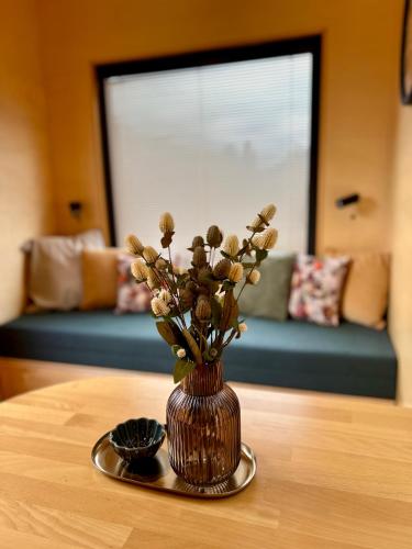 Posezení v ubytování Czech Tinyhouse Lasówka