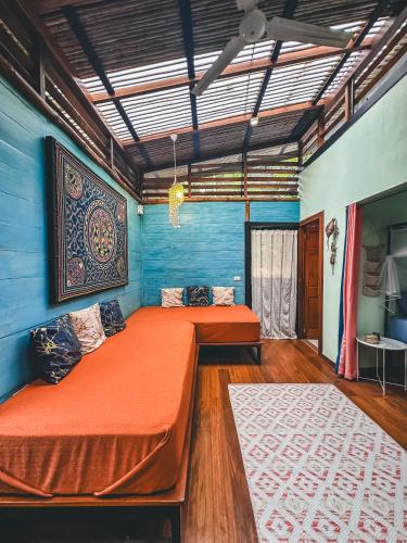 Cama o camas de una habitación en Selva Madre Eco-Sanctuary