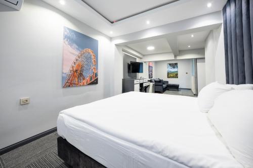 Katil atau katil-katil dalam bilik di Maltepe MANHATTAN OTEL