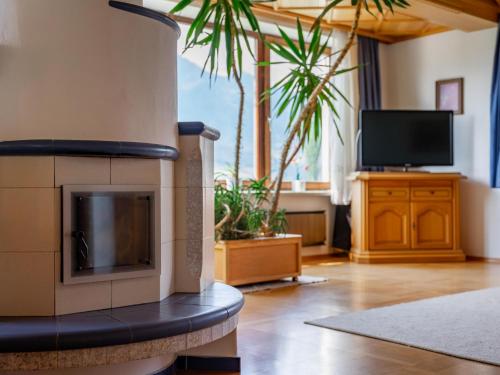 TV a/nebo společenská místnost v ubytování Chalet Sandra