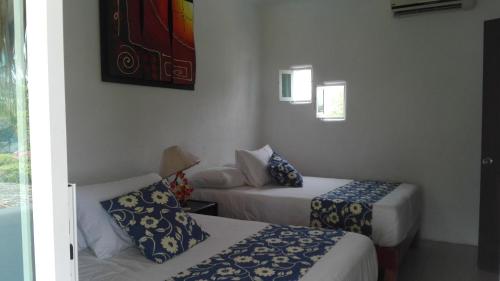 Katil atau katil-katil dalam bilik di Casa Marina Antonella