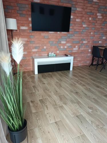 Μια τηλεόραση ή/και κέντρο ψυχαγωγίας στο Apartamenty Bartoszyce 3