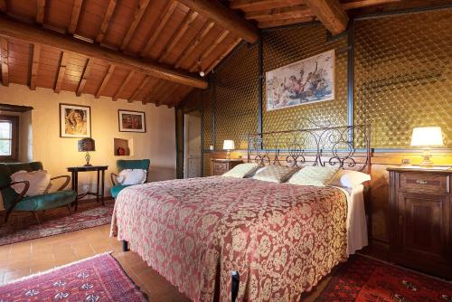 Ένα ή περισσότερα κρεβάτια σε δωμάτιο στο Agriturismo Borgo Mocale