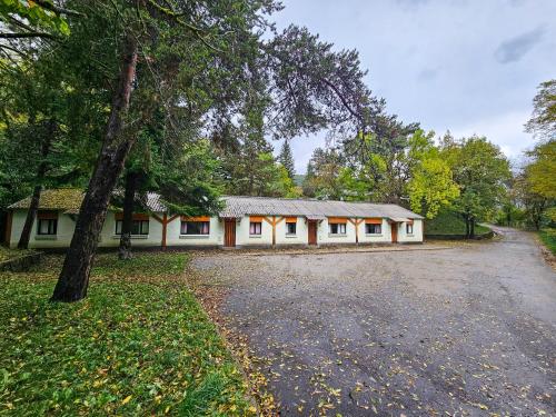a house with a driveway in front of it at Complejo Bubal Formigal 3000 in Búbal