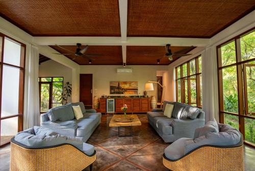 Χώρος καθιστικού στο Ananda Villas Bali