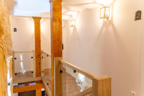 a view of the hallway of a tiny house at Hotel Rural La Bodega del Baldomero in San Esteban de Gormaz