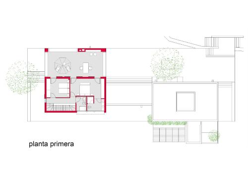 a floor plan of a house at Can Poeta in Sant Carles de Peralta