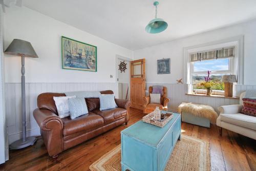 Χώρος καθιστικού στο Susans Beach House
