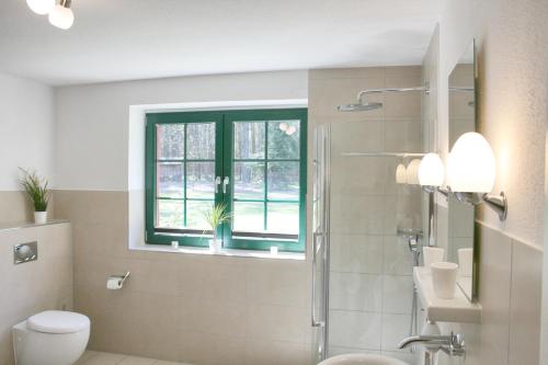 Bilik mandi di Ferienhaus Drewitz (EOC-FUP 07/2017)