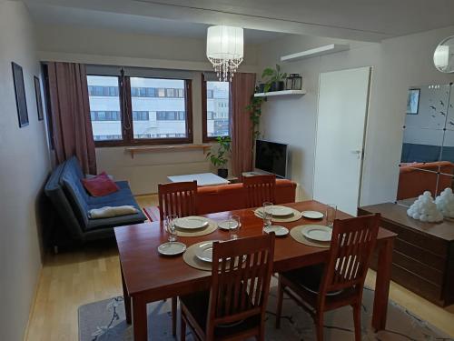 Posezení v ubytování Lapland Story Home