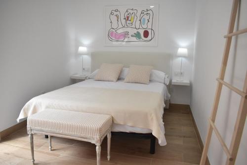 Postel nebo postele na pokoji v ubytování Entre Torres