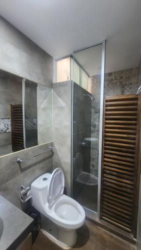 Ванная комната в Departamento exclusivo ica