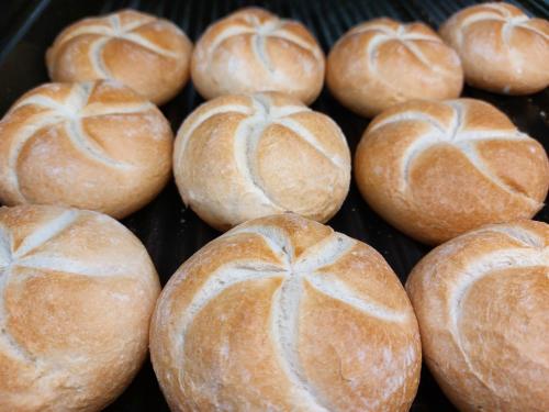 a bunch of buns with a bow on them at Kompas Camping Nieuwpoort in Nieuwpoort