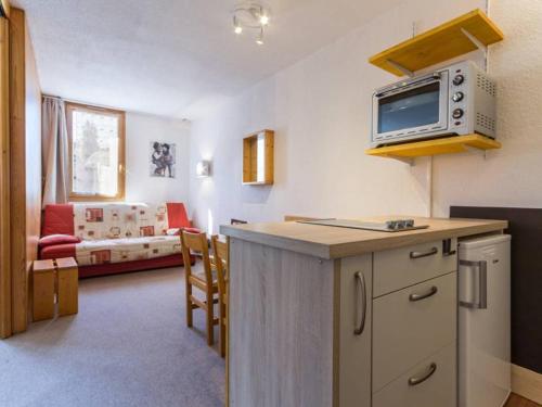 Studio confortable et rénové au cœur de la station avec balcon à Montchavin - FR-1-181-2524