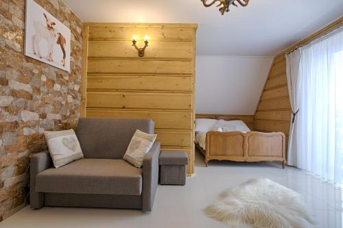 Ruang duduk di Gordonówka Residence & SPA- sauna i jacuzzi-przeżyj niezapomniany pobyt