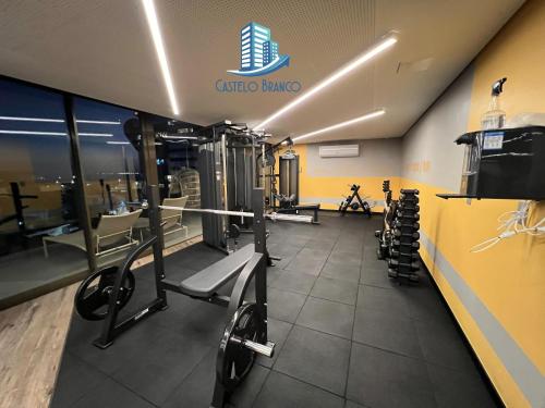 Fitness centrum a/nebo fitness zařízení v ubytování Ap New Time Beira Mar - Castelo B Temporada