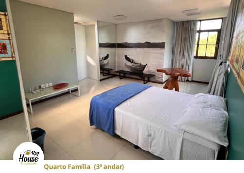 Postel nebo postele na pokoji v ubytování Rey House