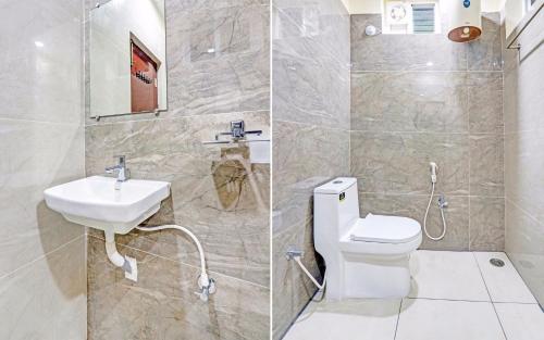 Ένα μπάνιο στο Clubhouse Hotel Morbi