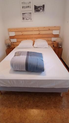 Postel nebo postele na pokoji v ubytování Appar T2 4 lits vue montagne Rez de chaussée