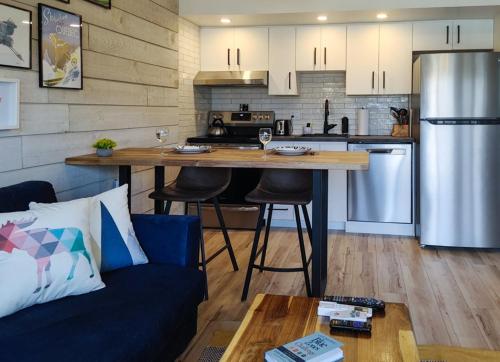 Kuchyň nebo kuchyňský kout v ubytování Chalet Aventure Orford