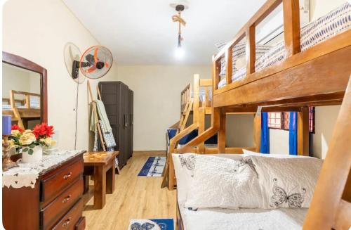 Postel nebo postele na pokoji v ubytování Cabaña Don Tobo Jarabacoa RD