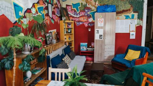 Posezení v ubytování Nap Hostel Pécs