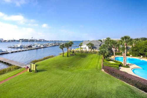 an image of a park next to the water at Pirates Bay Condominiums Unit 302A in Fort Walton Beach