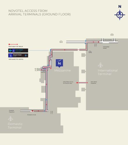 a map of the proposed renovations to the newark nets facility at Novotel Bali Ngurah Rai Airport in Kuta