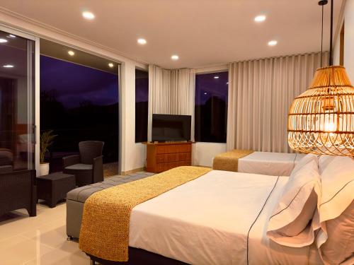 Ένα ή περισσότερα κρεβάτια σε δωμάτιο στο Arvum Hotel Boutique