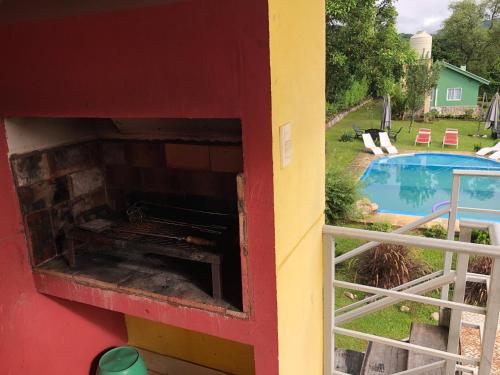 Πισίνα στο ή κοντά στο Casitas de Campo Wara kusi