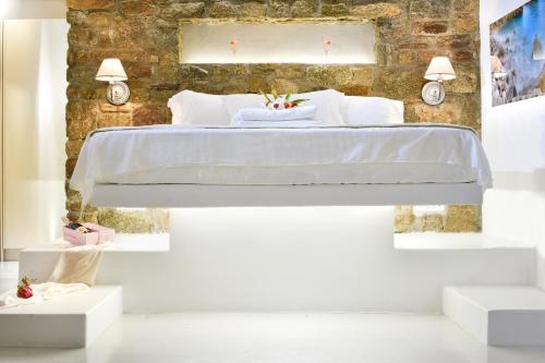 Katil atau katil-katil dalam bilik di Mykonos Pantheon