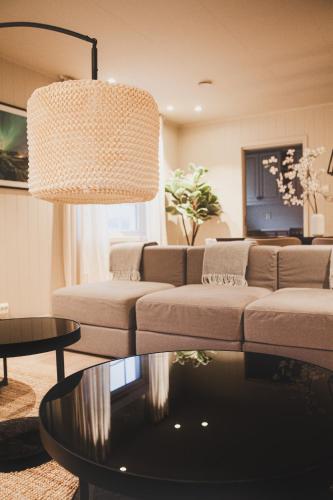 Un lugar para sentarse en Luxury Home in the Heart of Reine, Lofoten