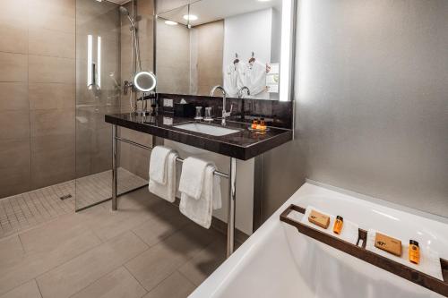 Koupelna v ubytování Hotel 47°